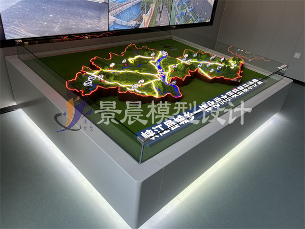 峽江城鄉(xiāng)一體化供水地形地貌沙盤